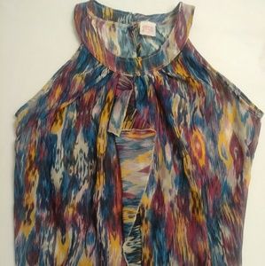 Womens Multi Color Tank Size 2x